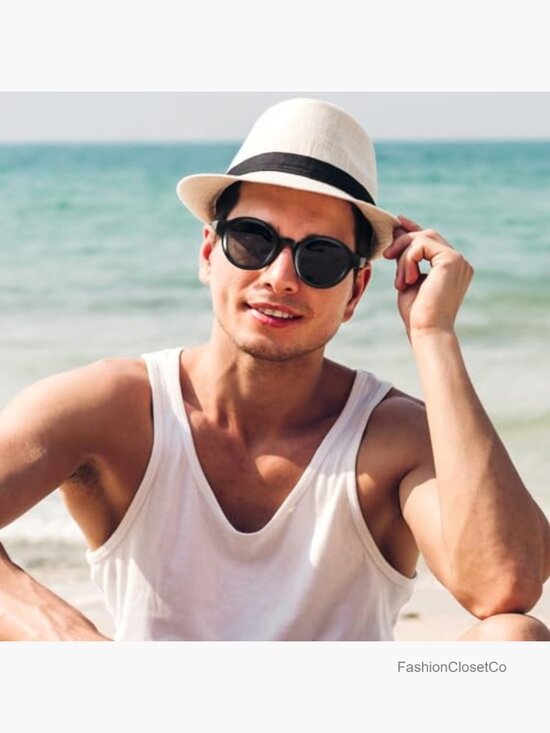 Round Retro Acetate Sunglasses UV Protection Polarized main image 7